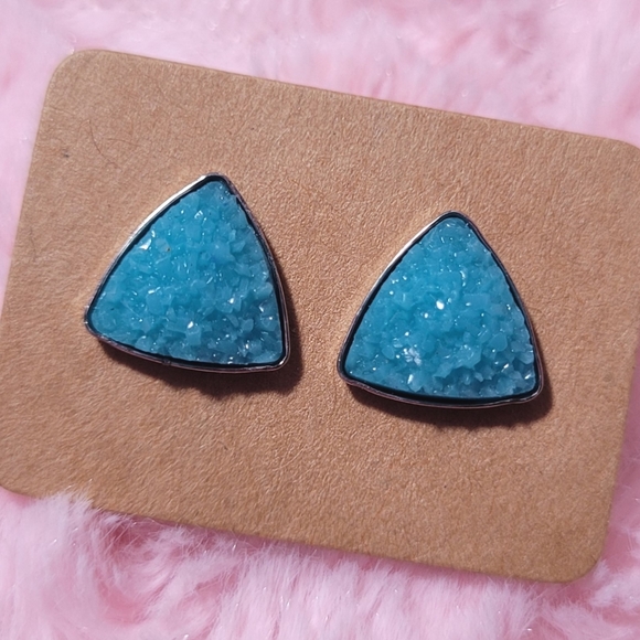 🍒3/$12🍒Faux Druzy Studs. New. 10mm. - Picture 7 of 9